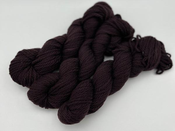 Chunky merino Aubergine (100m)